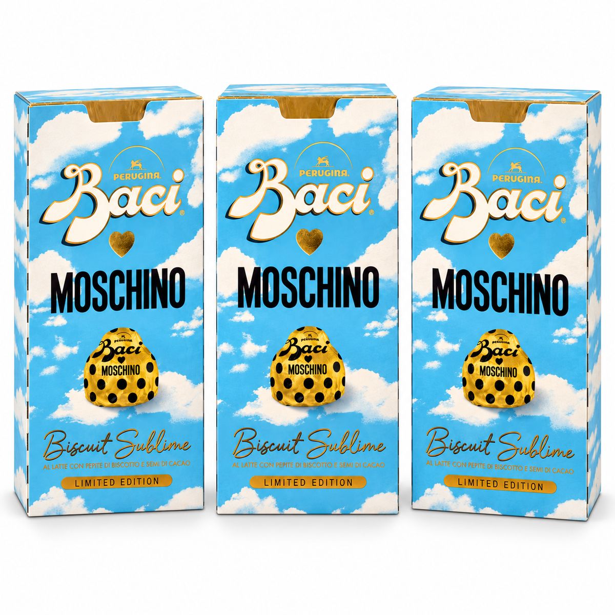 Baci Perugina Moschino Biscuit Sublime 150 g - 3 pezzi