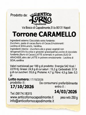 Antico Forno Capodimonte Torrone al Caramello 250 g_1