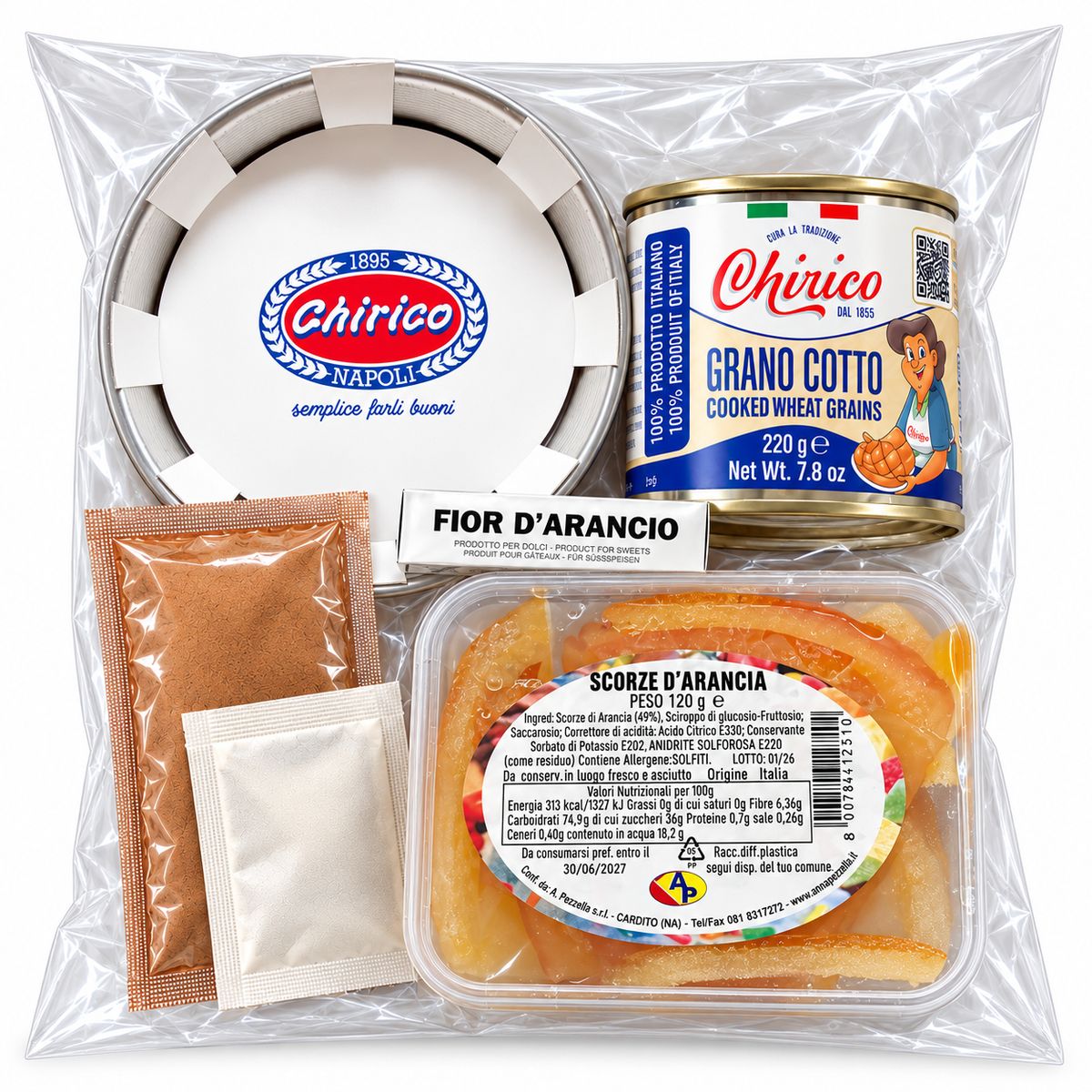 Cilindro Pastiera Napoletana Chirico con Ruoto – 6 Componenti