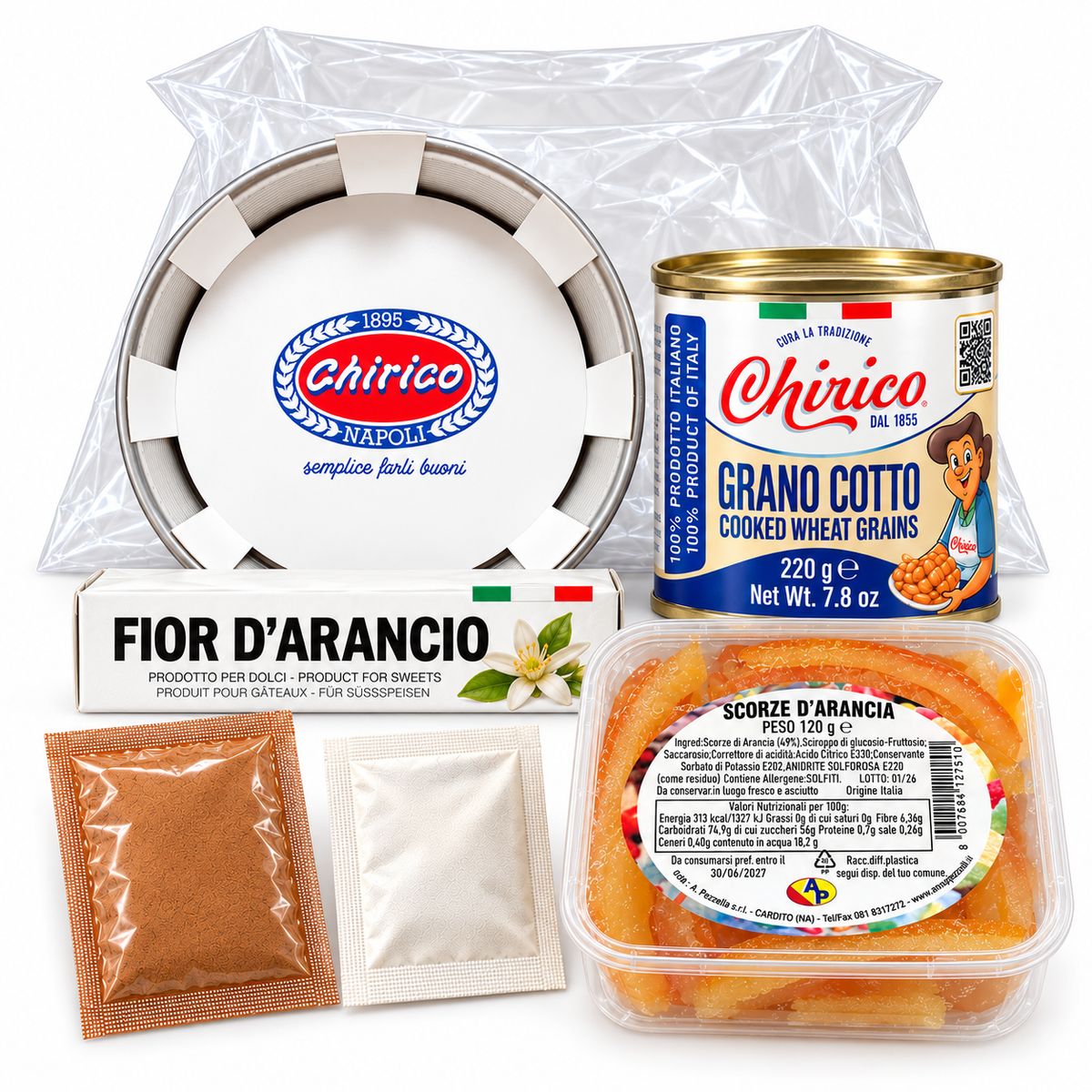 Cilindro Pastiera Napoletana Chirico con Ruoto – 6 Componenti