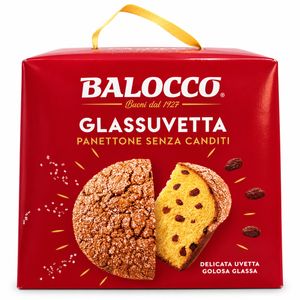 Balocco Glassuvetta Panettone con Pasas y Glaseado de Azúcar 700 g