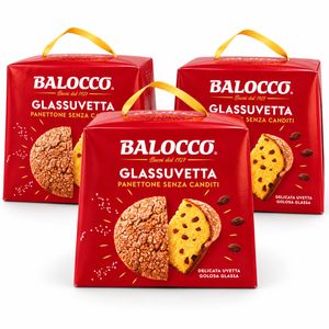 Balocco Glassuvetta Panettone con Pasas y Glaseado de Azúcar 700 g_0