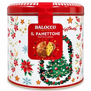 Balocco Il Panettone Ricetta Classica in Latta Natalizia 700 g