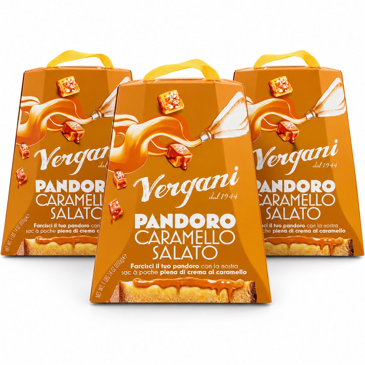 Vergani Pandoro Caramello Salato 850 g