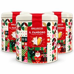 Balocco Pandoro Clásico en Lata Navideña 700 g_0