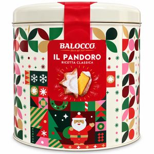 Balocco Pandoro Clásico en Lata Navideña 700 g