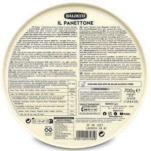 Balocco Pandoro Clásico en Lata Navideña 700 g_1