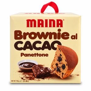 Maina Panettone Brownie al Cacao con Crema e Gocce al Cacao 750 g