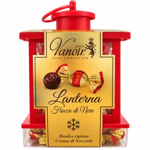 Vanoir Linterna Copo de Nieve con Bombones de Avellana 185 g