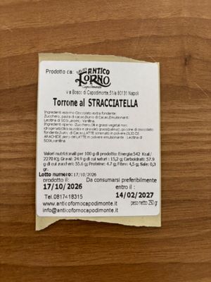 Antico Forno Capodimonte Torrone alla Stracciatella 250 g_1