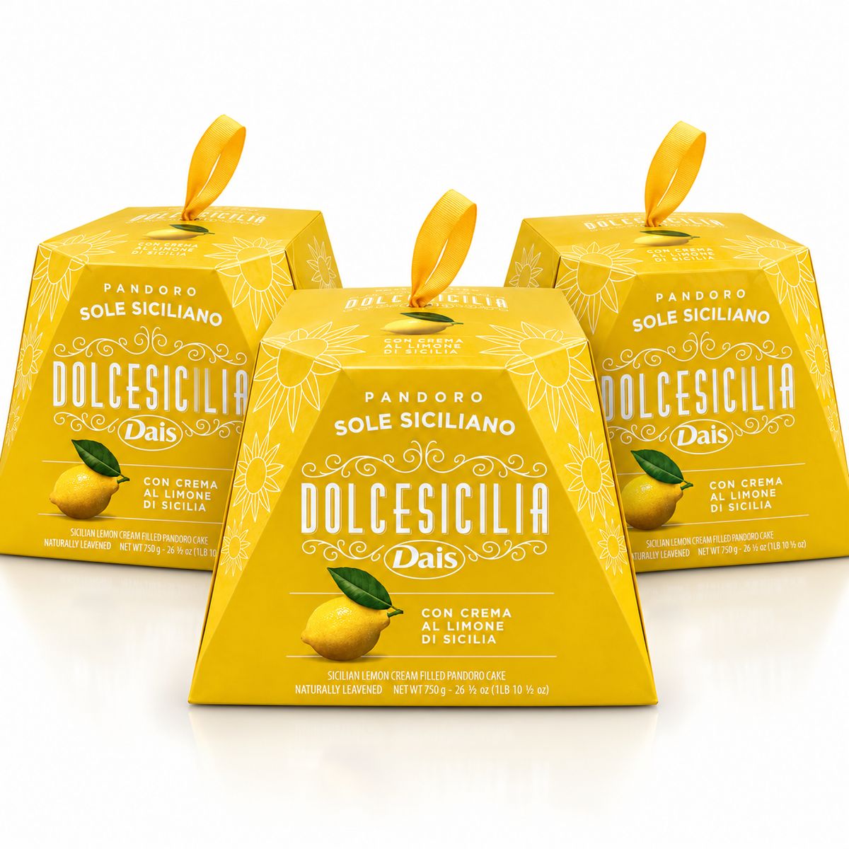 Dais Pandoro Sole Siciliano al Limone 750 g - 3 pezzi