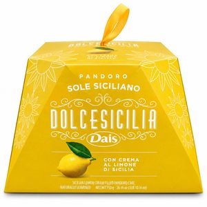 Dais Dolcesicilia Pandoro Sole Siciliano con Crema al Limone di Sicilia 750 g