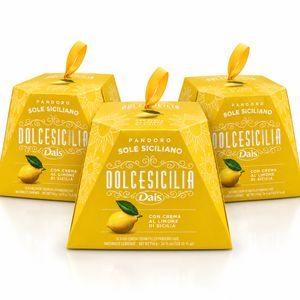 Dais Dolcesicilia Pandoro Sole Siciliano con Crema al Limone di Sicilia 750 g_0