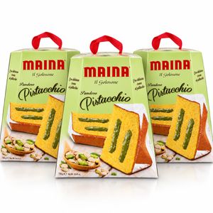 Maina Il Golosone Pandoro Pistacchio con Crema al Pistacchio 750 g_0