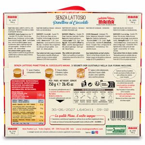 Maina Panettone al Cioccolato Senza Lattosio 750 g_1