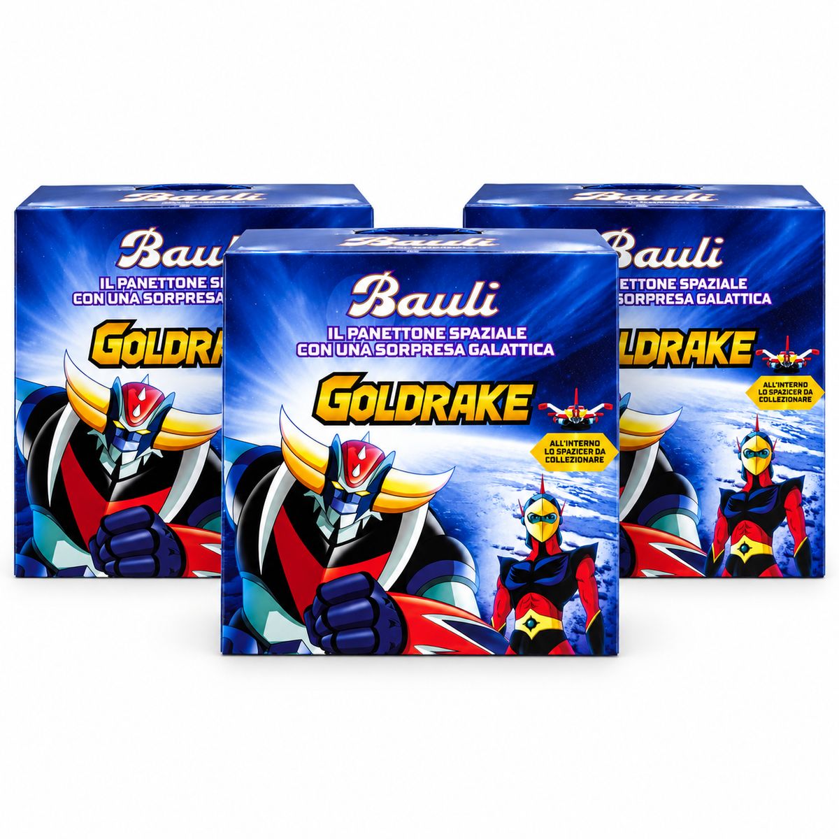 Bauli Panettone Goldrake 700g - 3 pièces