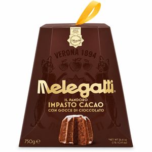 Melegatti Il Pandoro Impasto Cacao con Gocce di Cioccolato 750 g