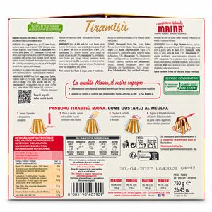Maina Il Golosone Pandoro Tiramisù con Crema al Caffè e Mascarpone 750 g_1