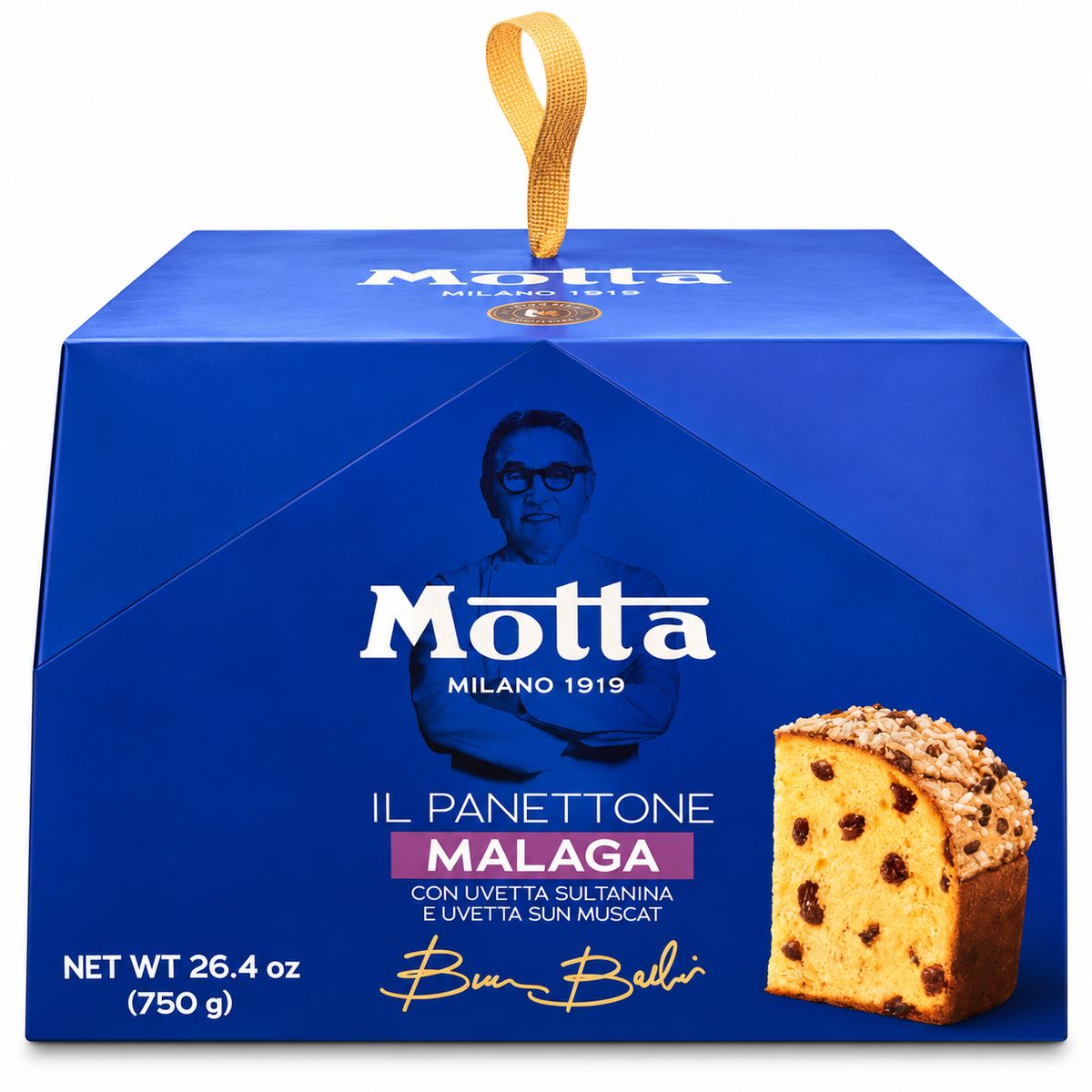 Motta Panettone Malaga con Uvetta e Noci Pecan 750 g