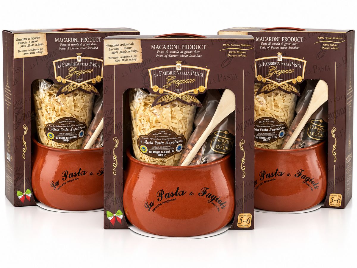 Pasta and Beans Kit with Pot | Gragnano - 3 Pieces