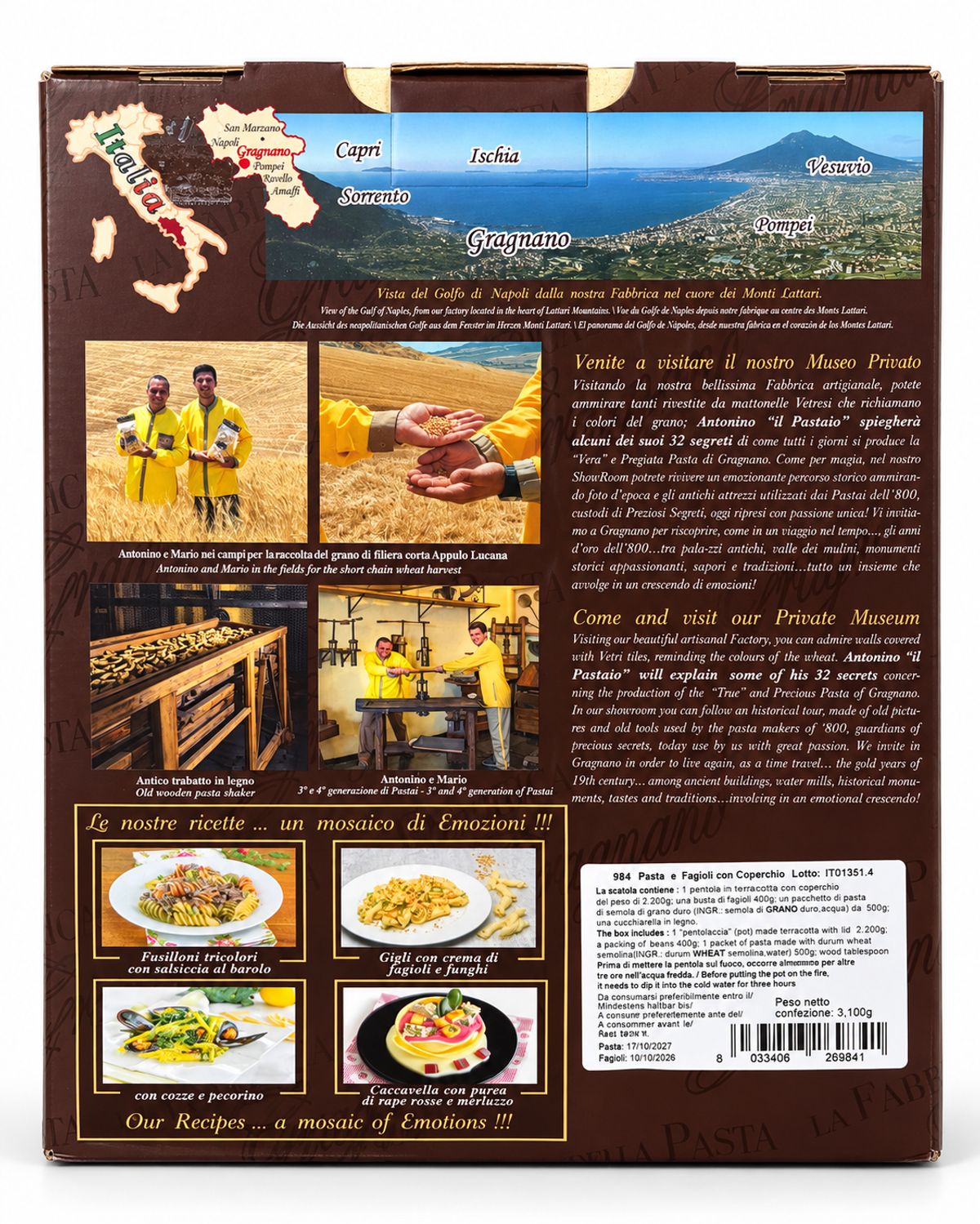 Pasta and Beans Kit with Pot | Gragnano