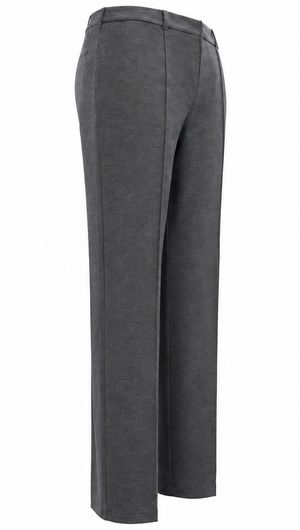 Carla Ferroni Pantalone Donna in Lana Jersey Caldo Morbido Elasticizzato Vita Alta