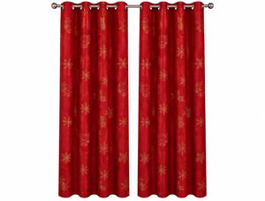 Coppia Tende Natalizie 8 anelli Mastro Bianco Art. Natale
